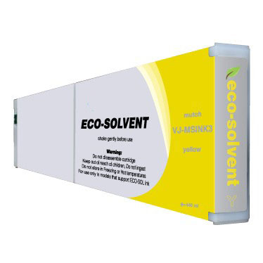 Premium Quality Yellow Eco-Ultra Ink compatible with Mutoh VJ-MSINK3 YE-440