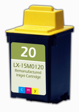 Premium Quality Tri-Color Inkjet Cartridge compatible with Lexmark 15M0120 (Lexmark #20)