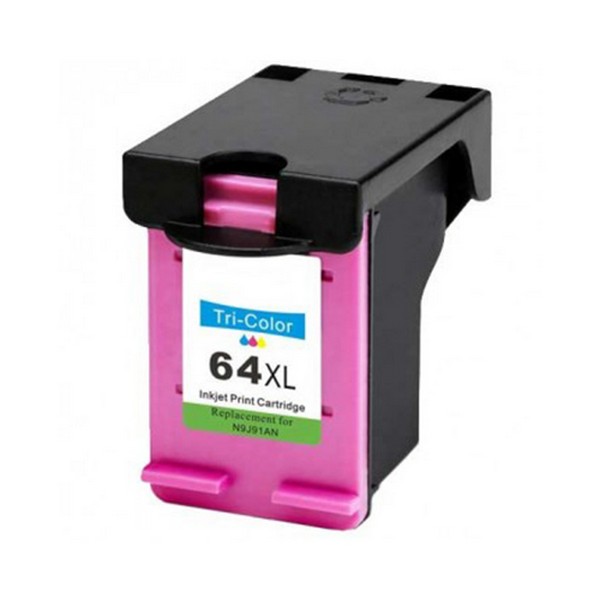 Eco-Saver N9J91AN (HP 64XL) High Yield Tri-Color Ink Cartridge (415 Yield)