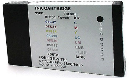 Premium Quality Photo Black Pigment Inkjet Cartridge compatible with Epson T563100