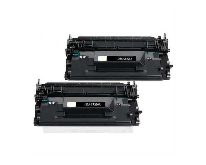 Premium Quality Black Toner Cartridge compatible with HP CF226A (HP 26A) (2 pack)