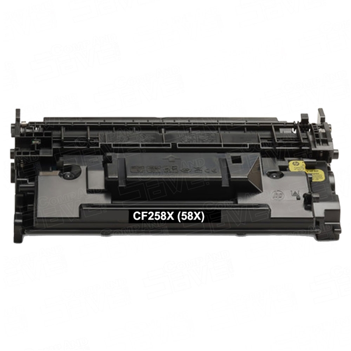 Premium Quality Black High Yield Toner Cartridge compatible with HP CF258X (HP 58X) - NO CHIP INCLUDED