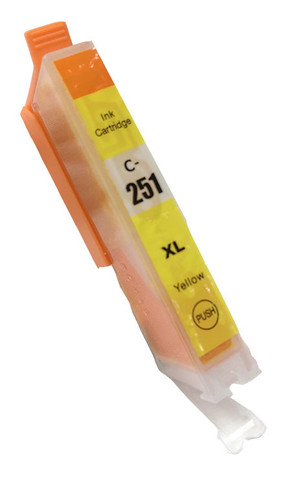 Premium Quality Yellow Inkjet Cartridge compatible with Canon 6451B001 (CLI-251XL)