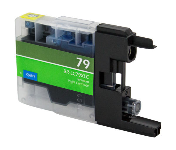 Premium Quality Cyan Inkjet Cartridge compatible with Brother LC-79C