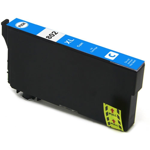 Premium Quality Cyan High Capacity Ink Cartridge compatible with Epson T802xl220 (Epson 802XL)