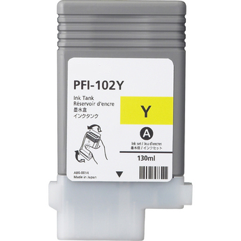Premium Quality Yellow Inkjet Cartridge compatible with Canon 0898B001 (PFI-102Y)