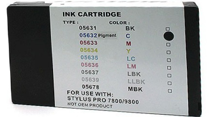 Premium Quality Cyan Pigment Inkjet Cartridge compatible with Epson T563200