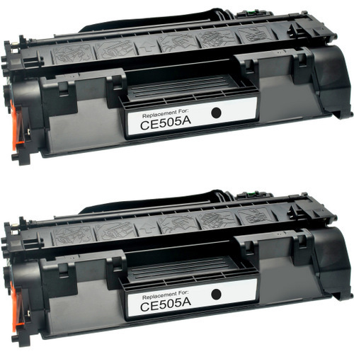 Premium Quality Black Toner Cartridge compatible with HP CE505A (HP 05A) (2 pk)
