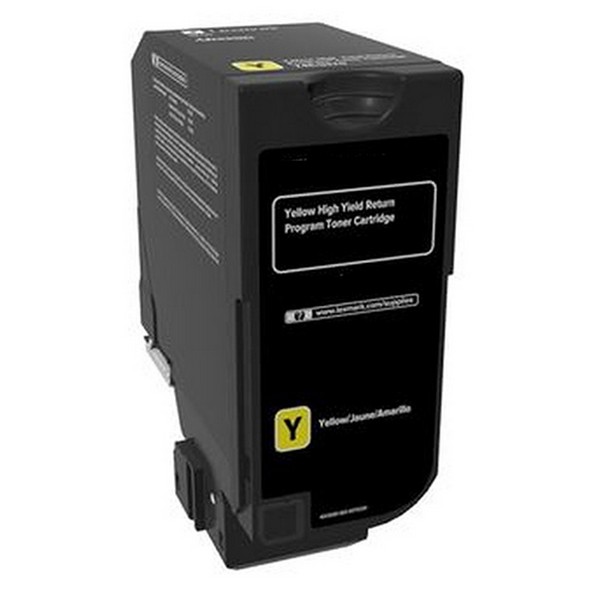 Compatible 74C1HY0 74C0HYG) High Yield Yellow Toner Cartridge (12000 Yield)