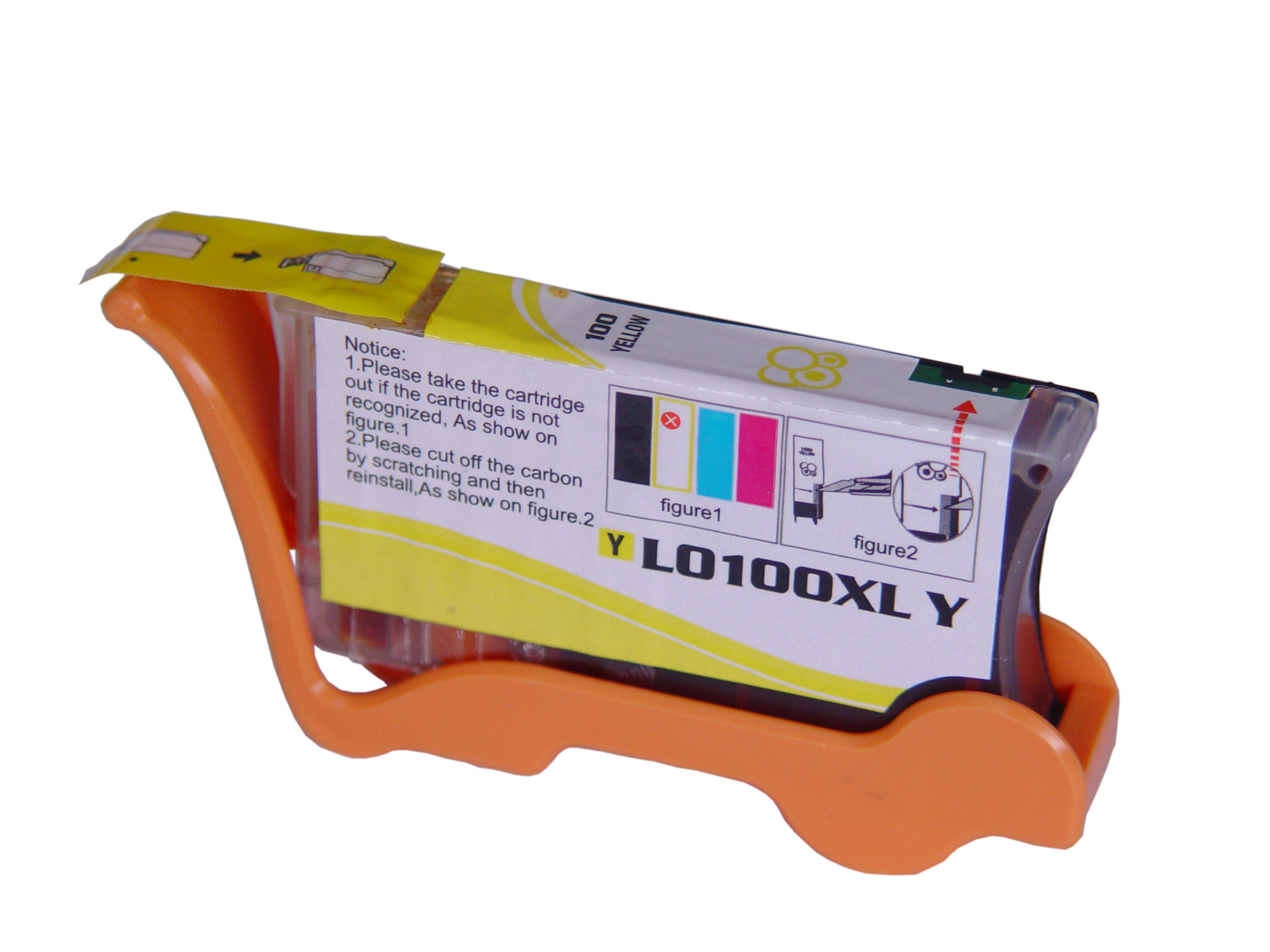 Premium Quality Yellow Ink Cartridge compatible with Lexmark 14N1071 (Lexmark #100Y XL)
