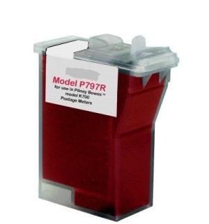 Premium Quality Red Inkjet Cartridge compatible with Pitney Bowes 797-0