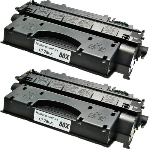 Premium Quality Black Toner Cartridge 2-Pack compatible with HP CF280X (HP 80X)