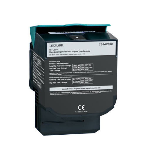 Premium Quality Black Toner Cartridge compatible with Lexmark C544X1KG