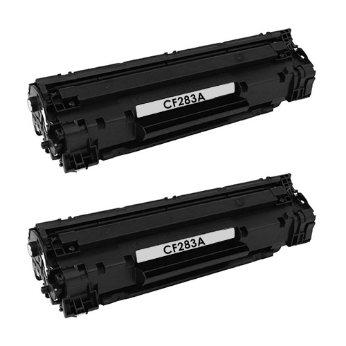 Premium Quality Black Toner Cartridge 2PACK compatible with HP CF283A (HP 83A)