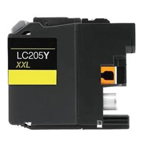 Premium Quality Yellow Inkjet Cartridge compatible with Brother LC-205Y