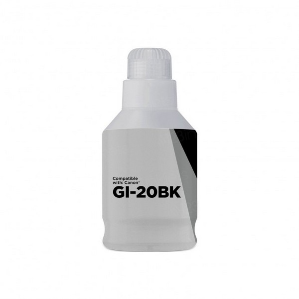Compatible 3383C001 (GI-20Bk) Black Pigment Ink Bottle (6000 Yield)