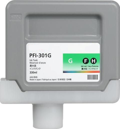 Premium Quality Green Inkjet Cartridge compatible with Canon 1493B001 (PFI-301G)