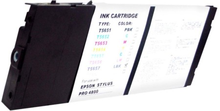 Premium Quality Light Black Pigment Inkjet Cartridge compatible with Epson T565700