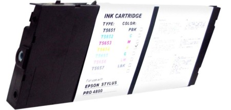Premium Quality Yellow Pigment Inkjet Cartridge compatible with Epson T565400