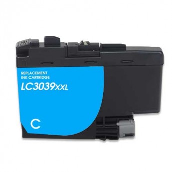 Premium Quality Cyan Ultra High Yield Inkjet Cartridge compatible with Brother LC3039C