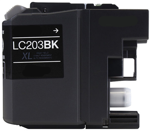 Premium Quality Black Inkjet Cartridge compatible with Brother LC-203Bk