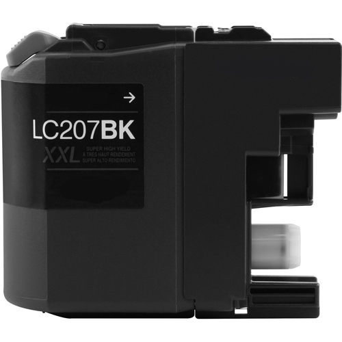 Premium Quality Black Inkjet Cartridge compatible with Brother LC-207Bk