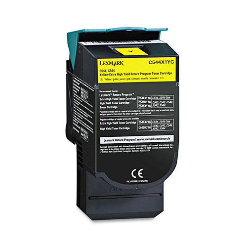 Premium Quality Yellow Toner Cartridge compatible with Lexmark C544X1YG