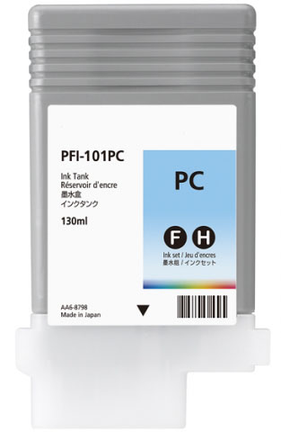 Premium Quality Cyan Photo Inkjet Cartridge compatible with Canon 0887B001AA (PFI-101PC)